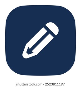 Pencil icon. pencil, draw, writing, education, pen, school, student, tool, edit, sketch. Vector icon illustration