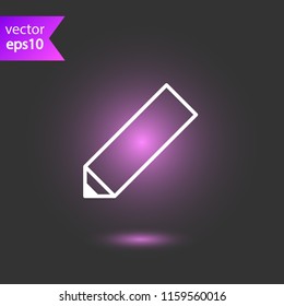 Pencil icon. Pencil for drawing. EPS 10 flat symbol Pencil icon. Pencil for drawing. EPS 10 flat symbol