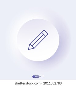 pencil icon. e-commerce icons. Сollection of web icons for online store, such as discounts, delivery, contacts, payment, app store, shopping cart. 