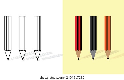 Icono de lápiz. Editar vector de signo. Icono vector lápiz para el diseño web. Símbolo de educación. Ilustración vectorial.