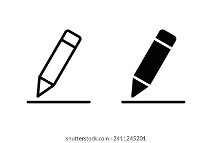 Bleistift-Symbol, Symbol bearbeiten für Website-Computer und mobile App