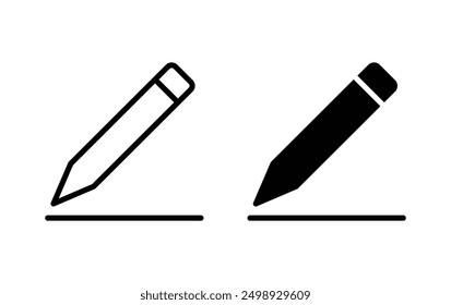 Pencil icon, Edit symbol vector 
