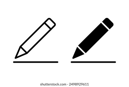 Pencil icon, Edit symbol vector 