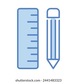 Pencil icon editable stock vector illustration