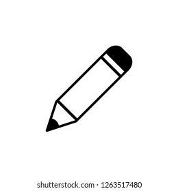 Pencil icon. Editable vector 64x64 Pixel. 