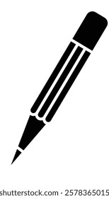 Pencil icon, editing icon, pencil illustration, 