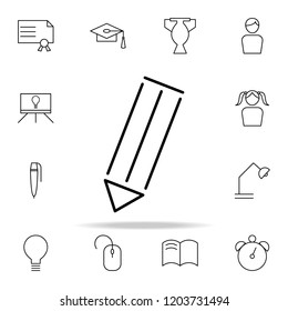 pencil icon. Education icons universal set for web and mobile