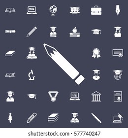 Pencil Icon. Education set of icons