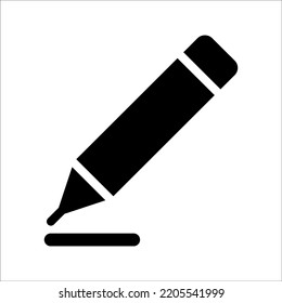 pencil icon education symbol logo template simple design element