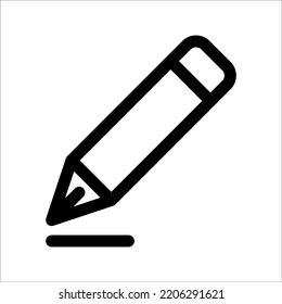 pencil icon education symbol logo template simple design element