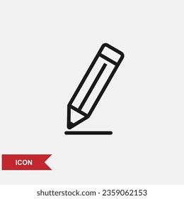 Pencil icon. Education symbol vector.