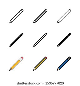 Pencil Icon : Education Theme, Infographics and Other Graphic Related Assets.
