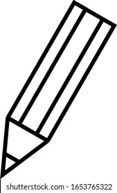 Pencil icon. Element of Education icon. Thin line icon