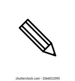 pencil icon. Element of simple icon for websites, web design, mobile app, info graphics. Thick line icon for website design and development, app development on white background