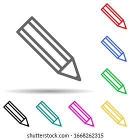 pencil icon. Element of simple icon for websites, web design, mobile app, info graphics. Thick line icon for website design and development, app development