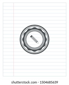 pencil icon pencil emblem. Vector Illustration. Detailed.
