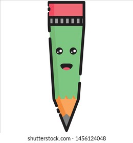 Pencil Icon With Face MBE Style