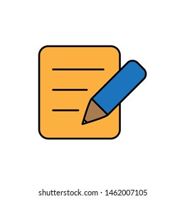 pencil icon filled design template
