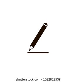 Pencil Icon. flat design