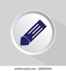 Pencil icon, flat design