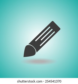 Pencil icon, flat design