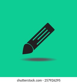 Pencil icon, flat design