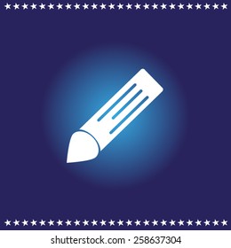 Pencil icon, flat design