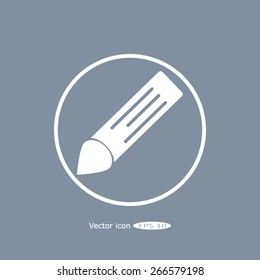 Pencil icon, flat design