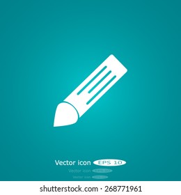 Pencil icon, flat design