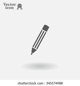 Pencil icon, flat design