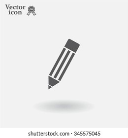 Pencil icon, flat design