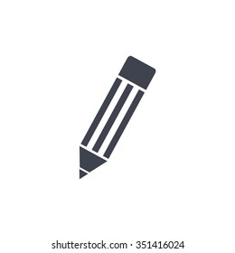 Pencil icon, flat design