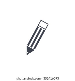Pencil icon, flat design
