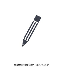 Pencil icon, flat design