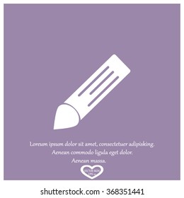 Pencil icon, flat design