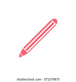 Pencil icon, flat design