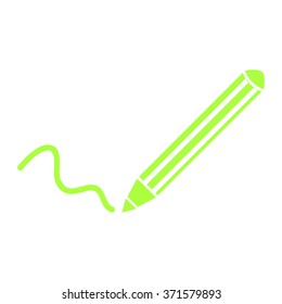 Pencil icon, flat design