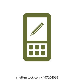 Pencil  icon. Flat design.