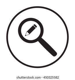 Pencil icon. Flat design.