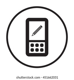 Pencil  icon. Flat design.