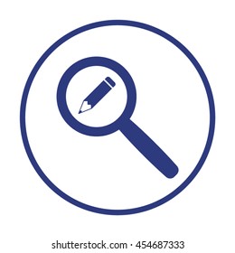 Pencil icon. Flat design.