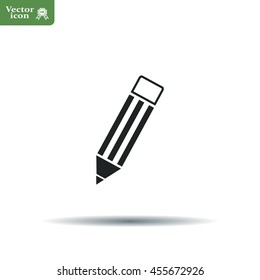 Pencil icon, flat design
