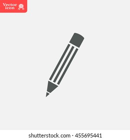Pencil icon, flat design