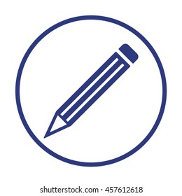 Pencil  icon. Flat design.