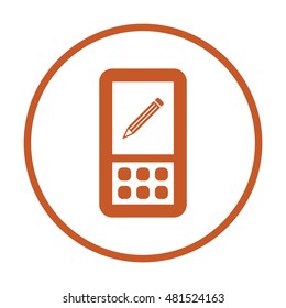 Pencil  icon. Flat design.