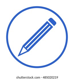 Pencil  icon. Flat design.