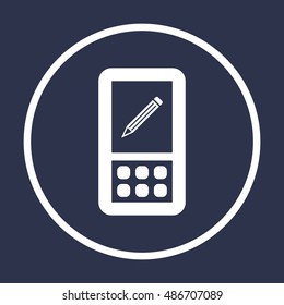 Pencil  icon. Flat design.