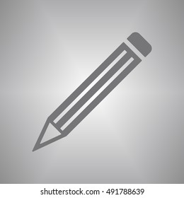 Pencil  icon. Flat design.
