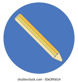 Pencil icon flat design