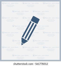 Pencil icon, flat design